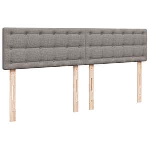 Box spring postel s matrací taupe 200x200 cm textil - obrázek 5