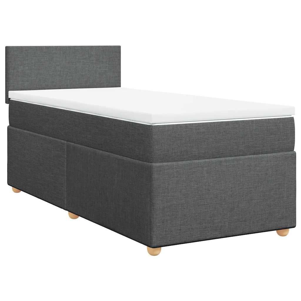 Thumbnail - vidaXL Boxspringbett mit Matratze Dunkelgrau Stoff