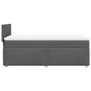 Box spring postel s matrací tmavě šedá Single textil - obrázek 5