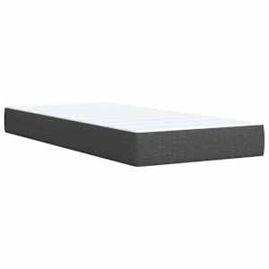 Box spring postel s matrací tmavě šedá 80 x 200 cm textil - obrázek 8