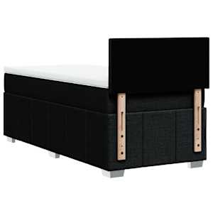 Box spring postel s matrací černá 80 x 200 cm textil - obrázek 6