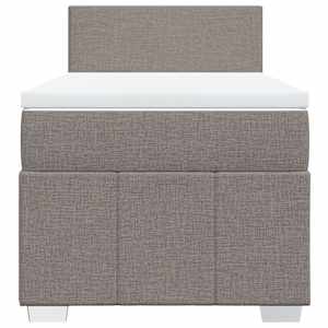 Box spring postel s matrací taupe 80x200 cm textil - obrázek 4