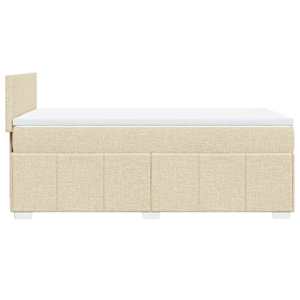 Box spring postel s matrací krémová 80 x 200 cm textil - obrázek 5