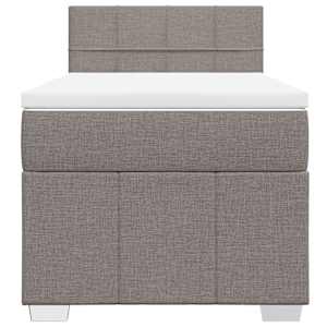 Box spring postel s matrací taupe 80x200 cm textil - obrázek 4
