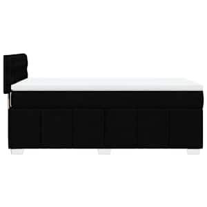 Box spring postel s matrací černá 80 x 200 cm textil - obrázek 5