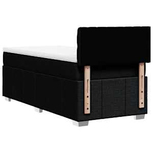 Box spring postel s matrací černá 80 x 200 cm textil - obrázek 6