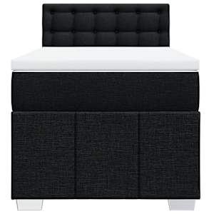 Box spring postel s matrací černá 80 x 200 cm textil - obrázek 4
