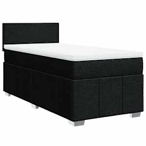 Box spring postel s matrací černá 90x190 cm textil - obrázek 2