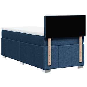Box spring postel s matrací modrá 90x190 cm textil - obrázek 6