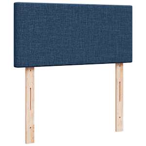 Box spring postel s matrací modrá 90x190 cm textil - obrázek 7