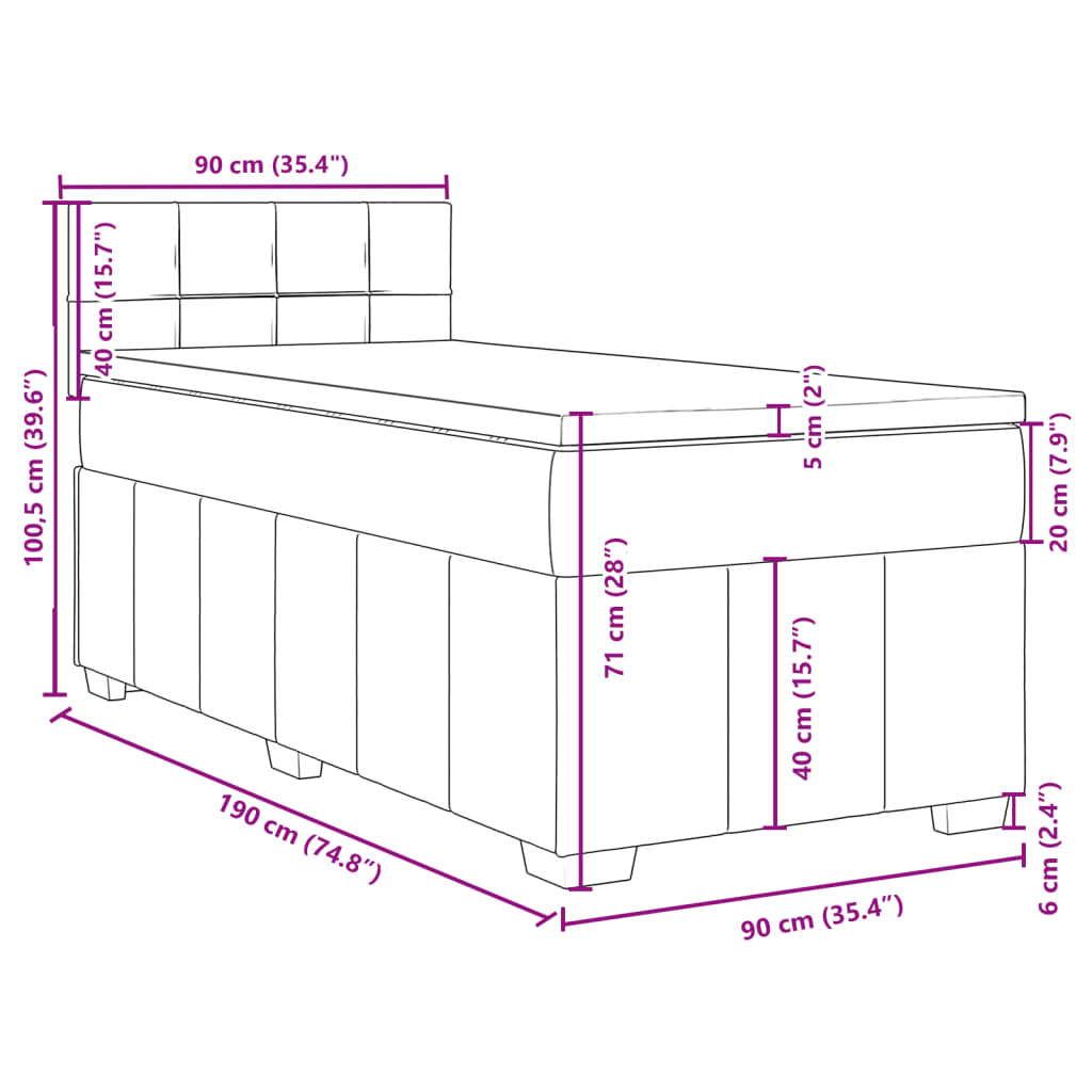 Blok med firkanter / 90 x 190 cm - Billede 13