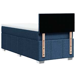 Box spring postel s matrací modrá 90x190 cm textil - obrázek 6