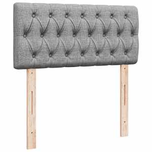 Box spring postel s matrací světle šedá 90x190 cm textil - obrázek 7