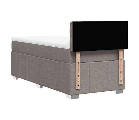 vidaXL &Kappa;&rho;&epsilon;&beta;ά&tau;&iota; Boxspring &mu;&epsilon; &Sigma;&tau;&rho;ώ&mu;&alpha; Taupe 90x190 &epsilon;&kappa;.&Upsilon;&phi;&alpha;&sigma;&mu;ά&tau;&iota;&nu;&omicron;