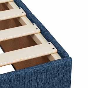 Box spring postel s matrací modrá 90x190 cm textil - obrázek 11