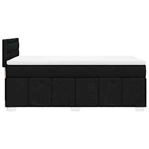 Box spring postel s matrací černá 90x190 cm textil - obrázek 5