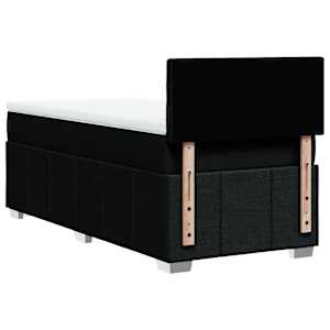 Box spring postel s matrací černá 90x190 cm textil - obrázek 6
