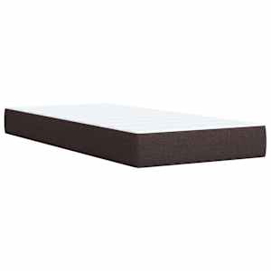 Box spring postel s matrací tmavě hnědá 90x200 cm textil - obrázek 10