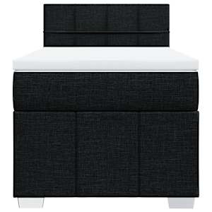 Box spring postel s matrací černá 90x200 cm textil - obrázek 4