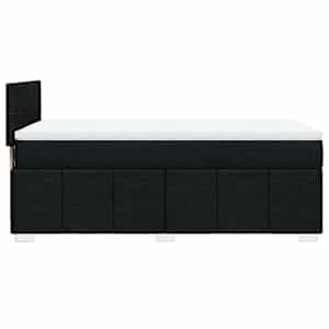 Box spring postel s matrací černá 90x200 cm textil - obrázek 5
