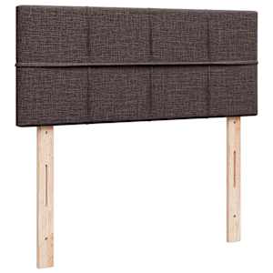 Box spring postel s matrací tmavě hnědá 90x200 cm textil - obrázek 7