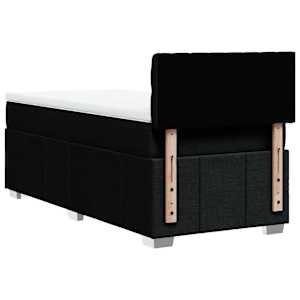 Box spring postel s matrací černá 90x200 cm textil - obrázek 6