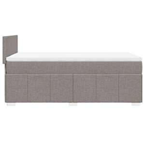 Box spring postel s matrací taupe 100 x 200 cm textil - obrázek 5