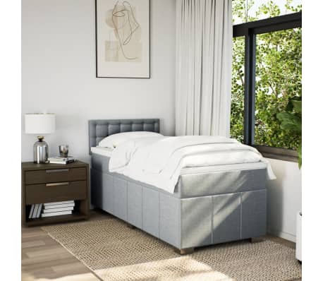 vidaXL &Kappa;&rho;&epsilon;&beta;ά&tau;&iota; Boxspring &mu;&epsilon; &Sigma;&tau;&rho;ώ&mu;&alpha; &Alpha;&nu;&omicron;&iota;&chi;&tau;ό &Gamma;&kappa;&rho;&iota; 100x200 &epsilon;&kappa;. &Upsilon;&phi;&alpha;&sigma;&mu;ά&tau;&iota;&nu;&omicron;