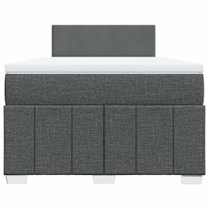 Box spring postel s matrací tmavě šedá 120x190 cm textil - obrázek 4