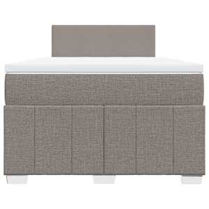 Box spring postel s matrací taupe 120x190 cm textil - obrázek 4