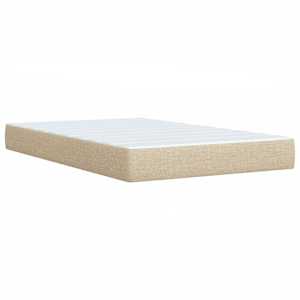 Box spring postel s matrací krémová 120x190 cm textil - obrázek 10