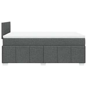 Box spring postel s matrací tmavě šedá 120x190 cm textil - obrázek 5