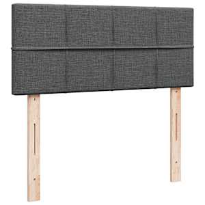 Box spring postel s matrací tmavě šedá 120x190 cm textil - obrázek 7