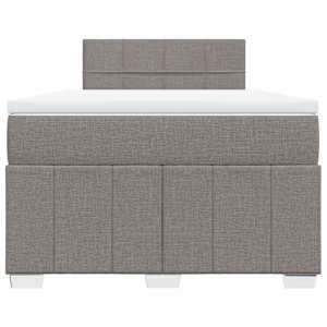 Box spring postel s matrací taupe 120x190 cm textil - obrázek 4