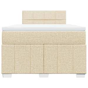 Box spring postel s matrací krémová 120x190 cm textil - obrázek 4