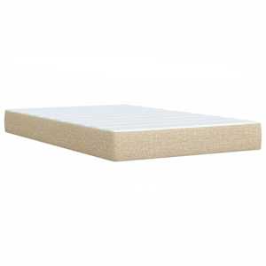 Box spring postel s matrací krémová 120x190 cm textil - obrázek 10