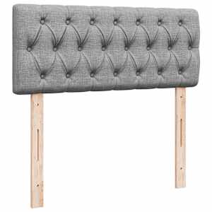 Box spring postel s matrací světle šedá 120x190 cm textil - obrázek 7