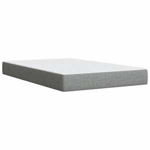 Box spring postel s matrací světle šedá 120x190 cm textil - obrázek 10