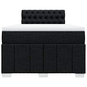 Box spring postel s matrací černá 120x190 cm textil - obrázek 4