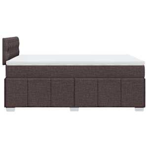 Box spring postel s matrací tmavě hnědá 120x190 cm textil - obrázek 5