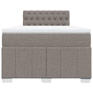 Box spring postel s matrací taupe 120x190 cm textil - obrázek 4