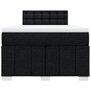 Box spring postel s matrací černá 120x190 cm textil - obrázek 4