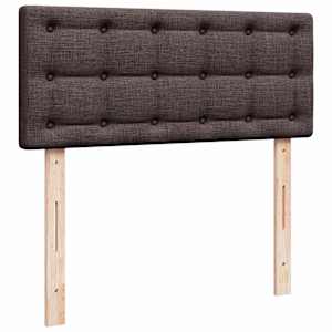 Box spring postel s matrací tmavě hnědá 120x190 cm textil - obrázek 7