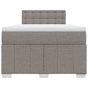 Box spring postel s matrací taupe 120x190 cm textil - obrázek 4