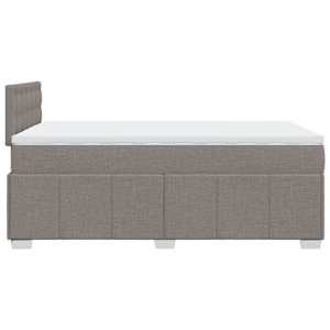 Box spring postel s matrací taupe 120x190 cm textil - obrázek 5
