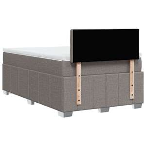 Box spring postel s matrací taupe 120x190 cm textil - obrázek 6