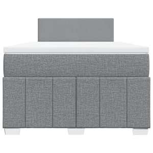 Box spring postel s matrací světle šedá 120 x 200 cm textil - obrázek 4
