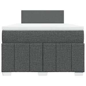 Box spring postel s matrací tmavě šedá 120x200 cm textil - obrázek 4