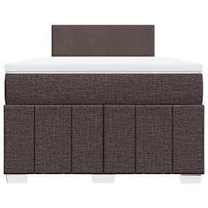 Box spring postel s matrací tmavě hnědá 120x200 cm textil - obrázek 4