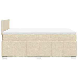 Box spring postel s matrací krémová 120x200 cm textil - obrázek 5